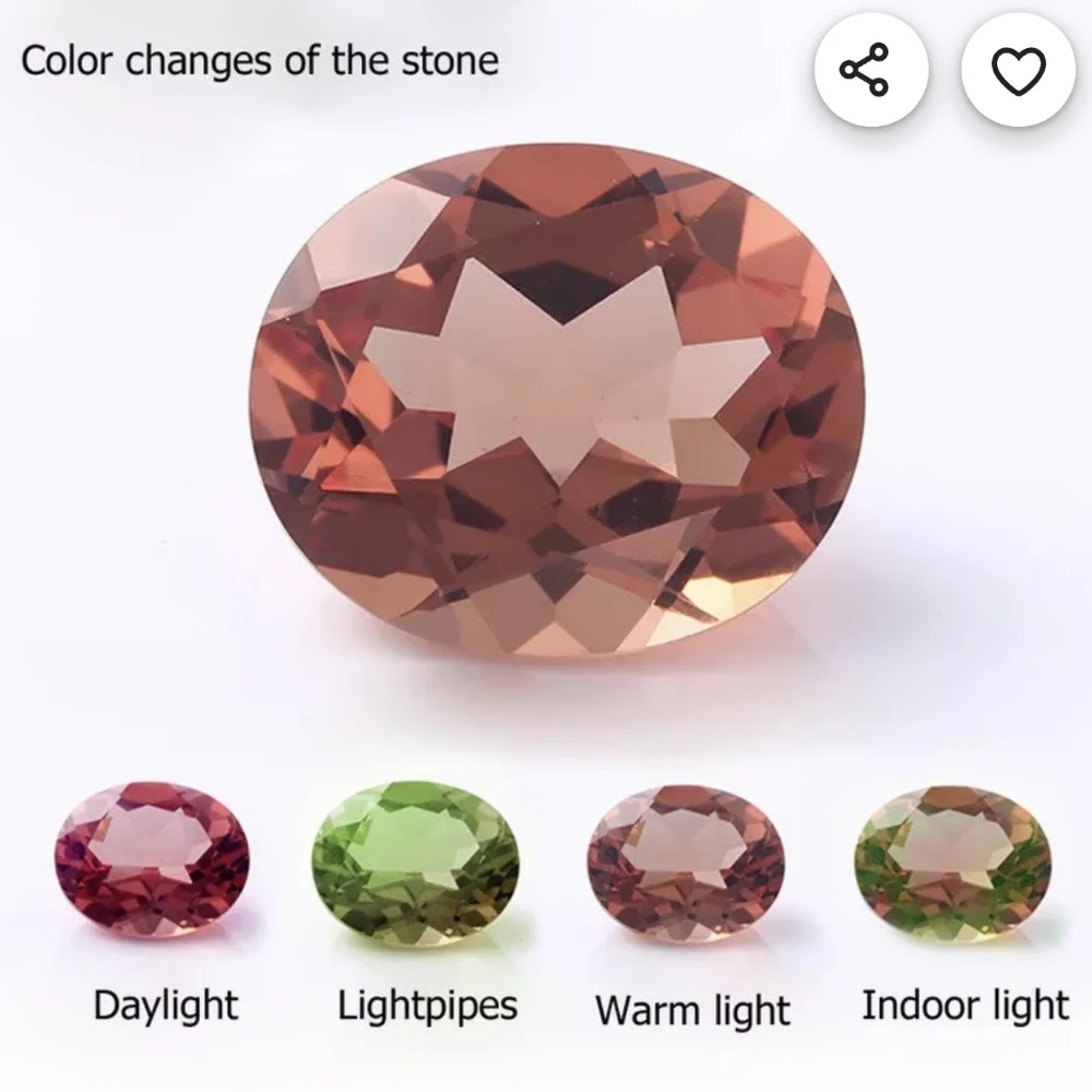 925 Sterling Silver Turkish Zultanite Wedding Jewelry Set for Women,NEW,PearCut - Picture 9 of 12